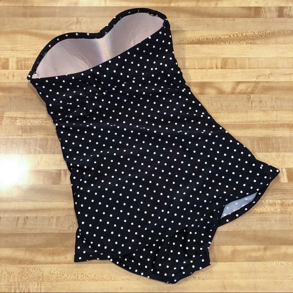 Merona Polka Dot Strapless Swimsuit - Picture 3 of 6
